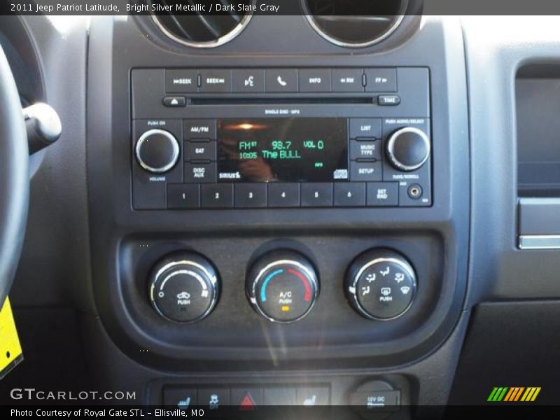 Bright Silver Metallic / Dark Slate Gray 2011 Jeep Patriot Latitude