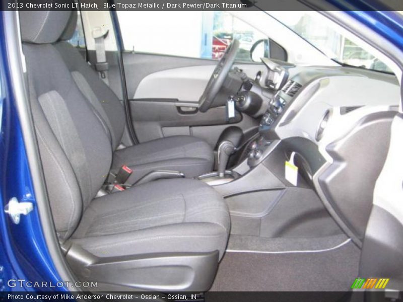 Blue Topaz Metallic / Dark Pewter/Dark Titanium 2013 Chevrolet Sonic LT Hatch