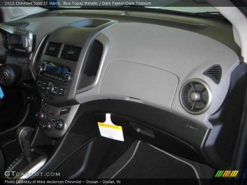 Blue Topaz Metallic / Dark Pewter/Dark Titanium 2013 Chevrolet Sonic LT Hatch