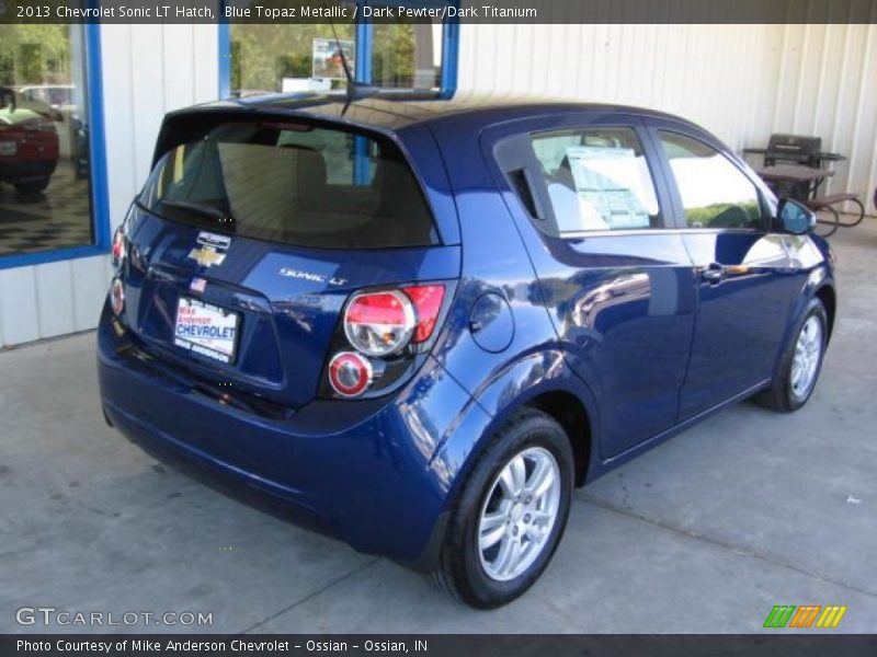 Blue Topaz Metallic / Dark Pewter/Dark Titanium 2013 Chevrolet Sonic LT Hatch