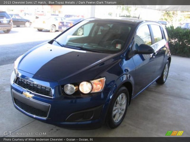 Blue Topaz Metallic / Dark Pewter/Dark Titanium 2013 Chevrolet Sonic LT Hatch