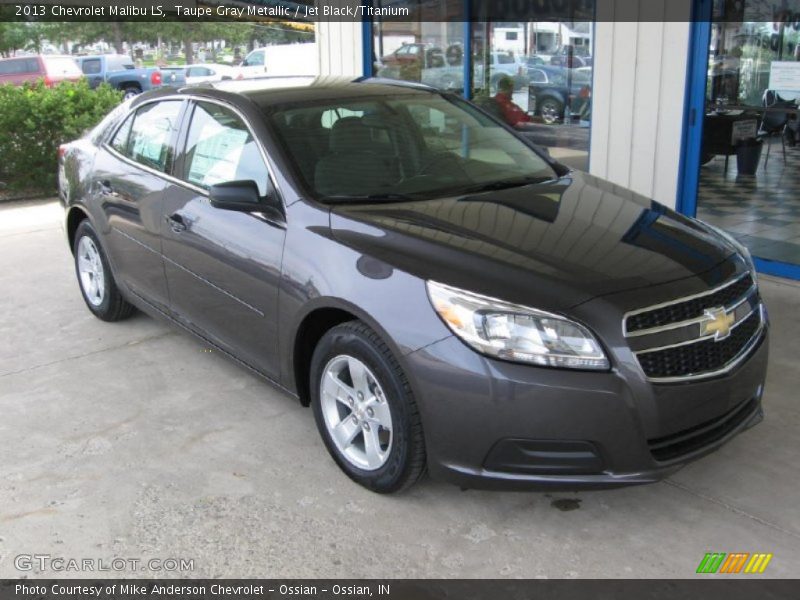 Taupe Gray Metallic / Jet Black/Titanium 2013 Chevrolet Malibu LS