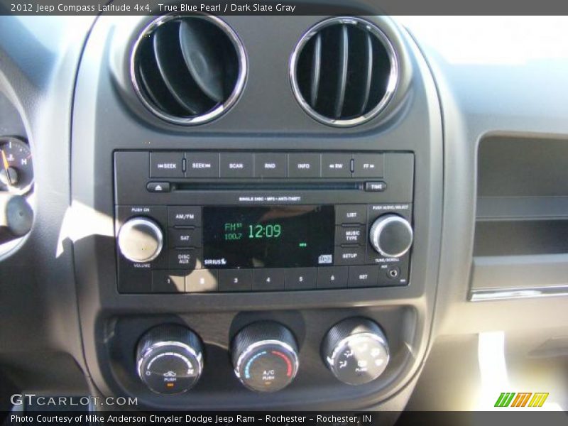 True Blue Pearl / Dark Slate Gray 2012 Jeep Compass Latitude 4x4