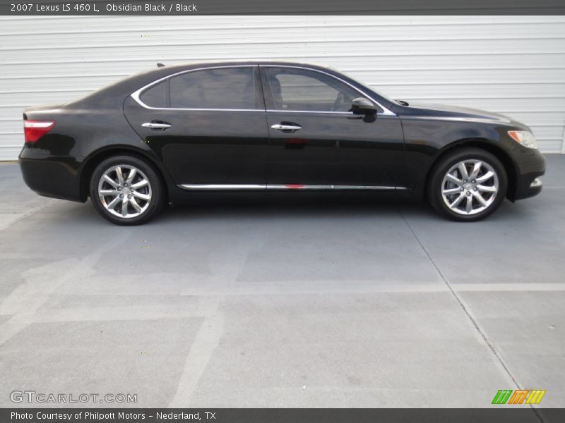 Obsidian Black / Black 2007 Lexus LS 460 L