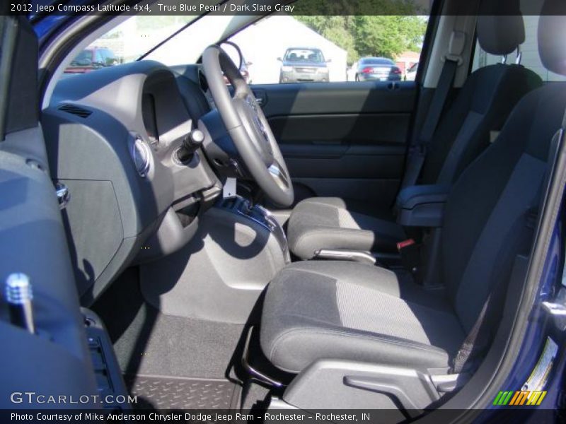 True Blue Pearl / Dark Slate Gray 2012 Jeep Compass Latitude 4x4