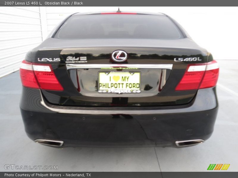 Obsidian Black / Black 2007 Lexus LS 460 L