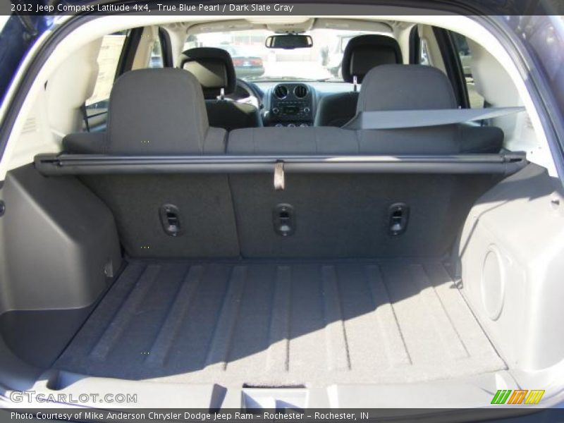 True Blue Pearl / Dark Slate Gray 2012 Jeep Compass Latitude 4x4