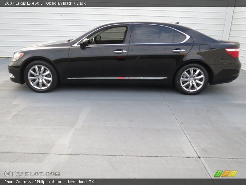 Obsidian Black / Black 2007 Lexus LS 460 L