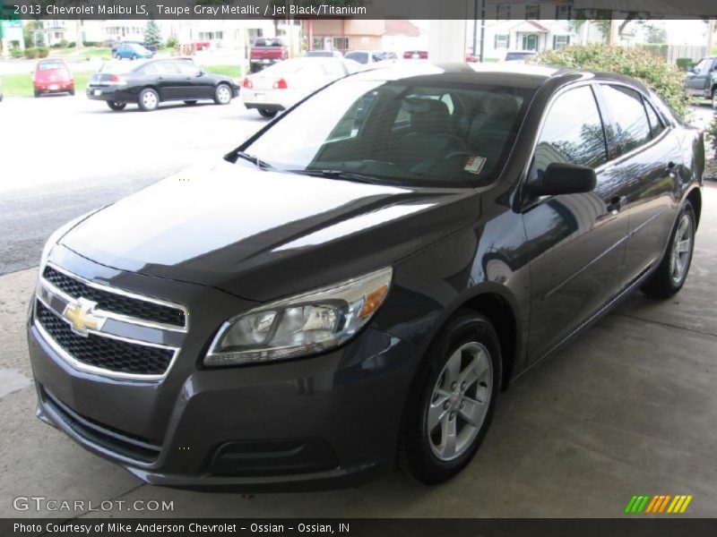 Taupe Gray Metallic / Jet Black/Titanium 2013 Chevrolet Malibu LS