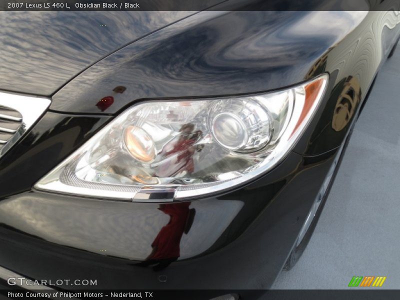 Obsidian Black / Black 2007 Lexus LS 460 L