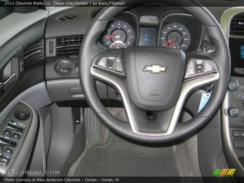 Taupe Gray Metallic / Jet Black/Titanium 2013 Chevrolet Malibu LS