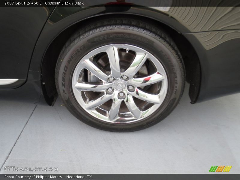 Obsidian Black / Black 2007 Lexus LS 460 L
