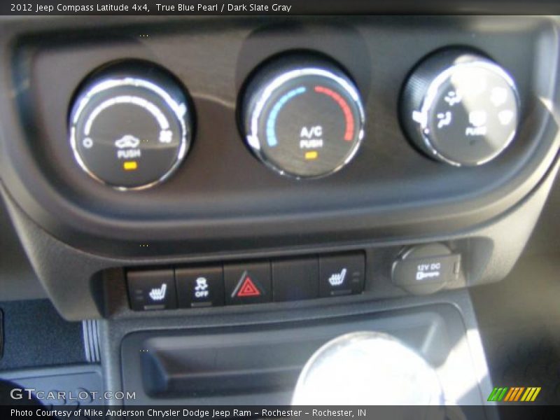 True Blue Pearl / Dark Slate Gray 2012 Jeep Compass Latitude 4x4