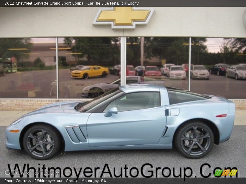 Carlisle Blue Metallic / Ebony 2012 Chevrolet Corvette Grand Sport Coupe