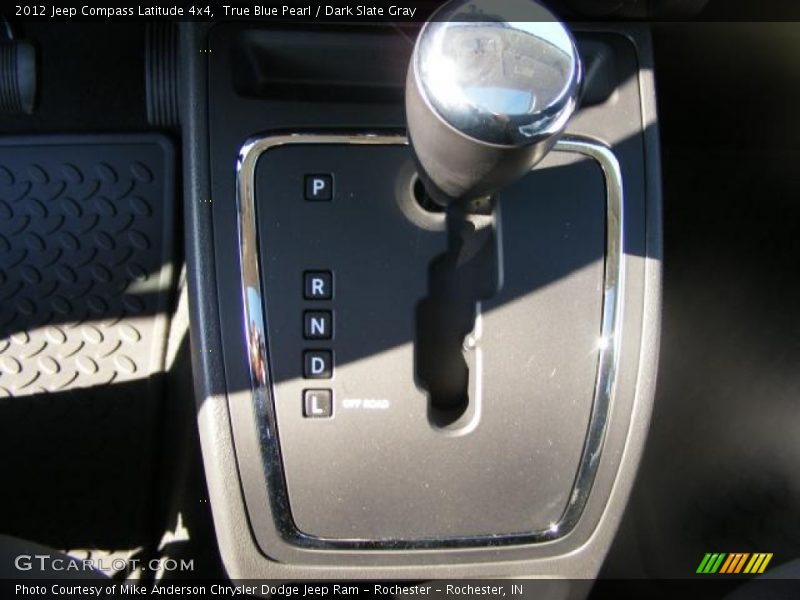 True Blue Pearl / Dark Slate Gray 2012 Jeep Compass Latitude 4x4
