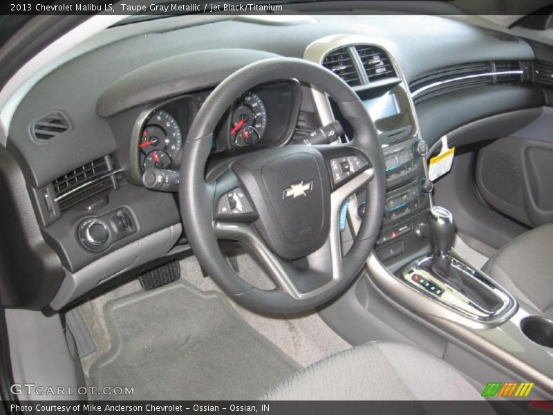 Taupe Gray Metallic / Jet Black/Titanium 2013 Chevrolet Malibu LS