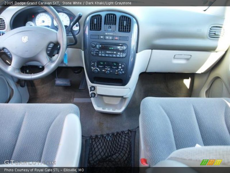 Stone White / Dark Khaki/Light Graystone 2005 Dodge Grand Caravan SXT