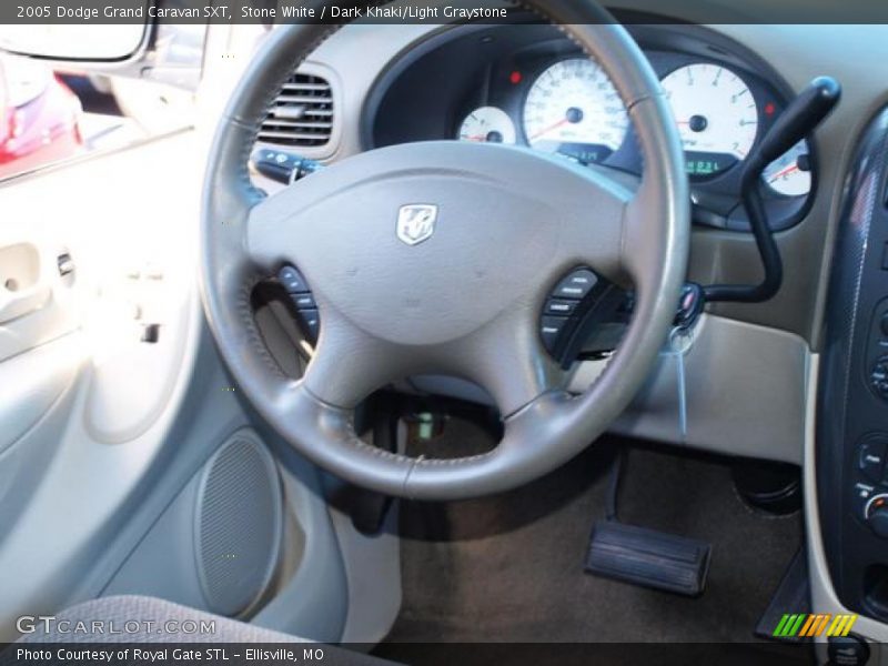 Stone White / Dark Khaki/Light Graystone 2005 Dodge Grand Caravan SXT