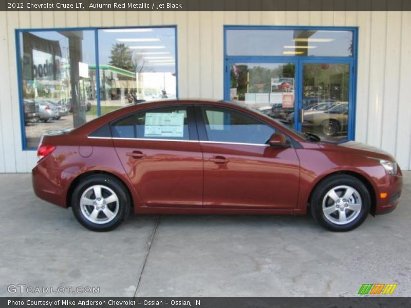 Autumn Red Metallic / Jet Black 2012 Chevrolet Cruze LT