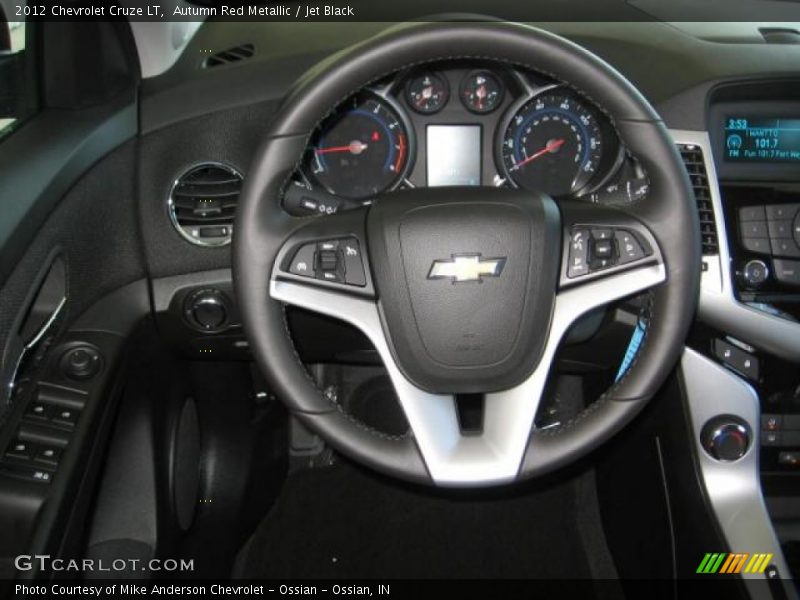 Autumn Red Metallic / Jet Black 2012 Chevrolet Cruze LT