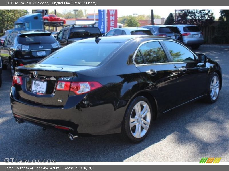 Crystal Black Pearl / Ebony 2010 Acura TSX V6 Sedan