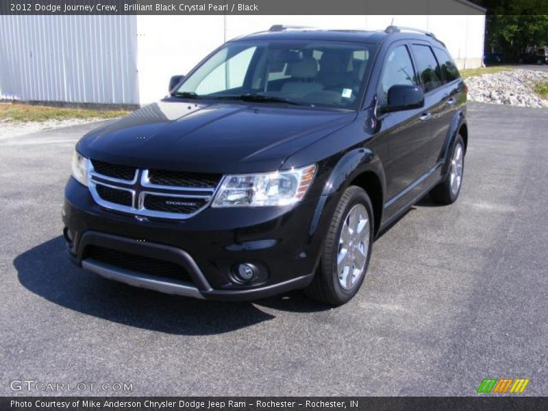 Brilliant Black Crystal Pearl / Black 2012 Dodge Journey Crew