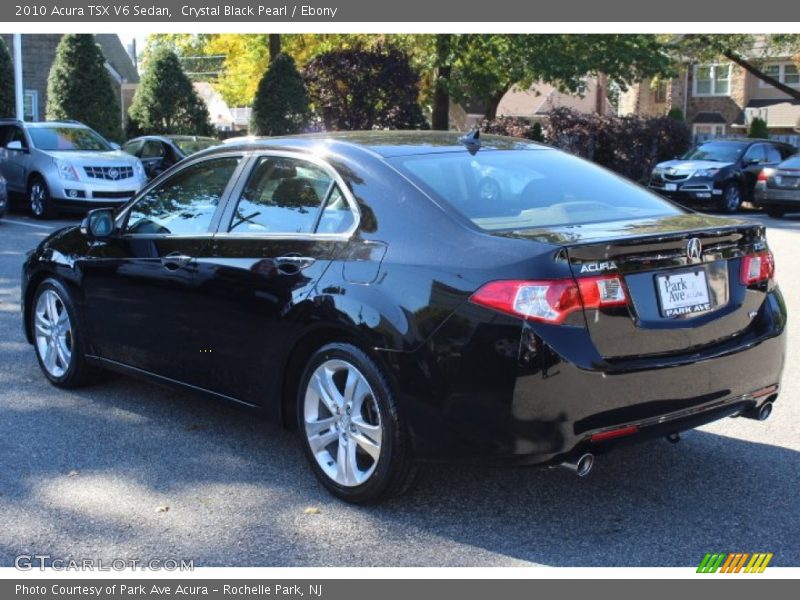 Crystal Black Pearl / Ebony 2010 Acura TSX V6 Sedan