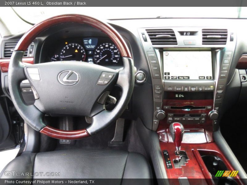Obsidian Black / Black 2007 Lexus LS 460 L