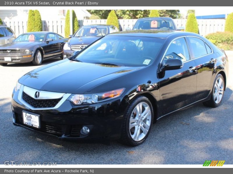 Crystal Black Pearl / Ebony 2010 Acura TSX V6 Sedan