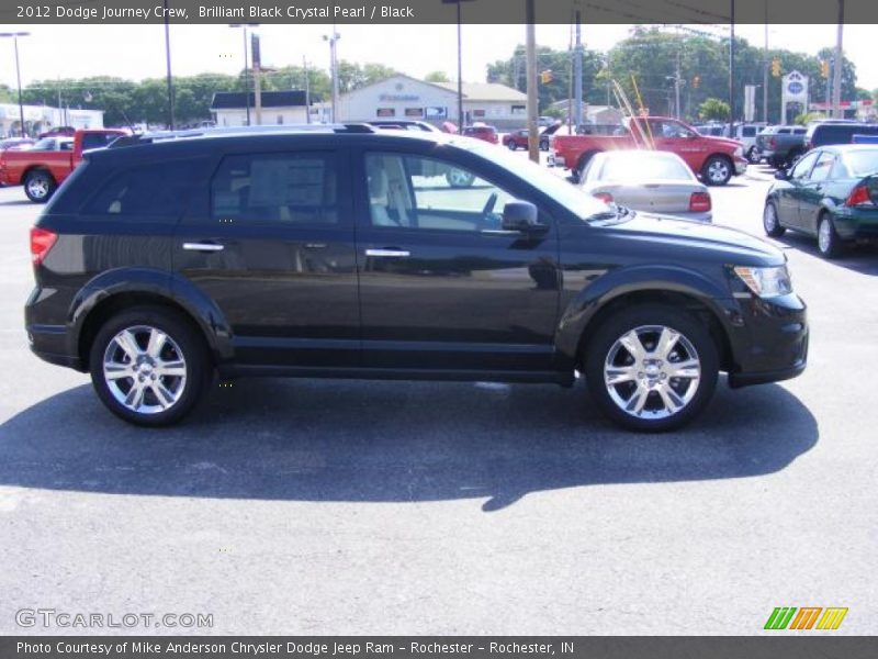 Brilliant Black Crystal Pearl / Black 2012 Dodge Journey Crew