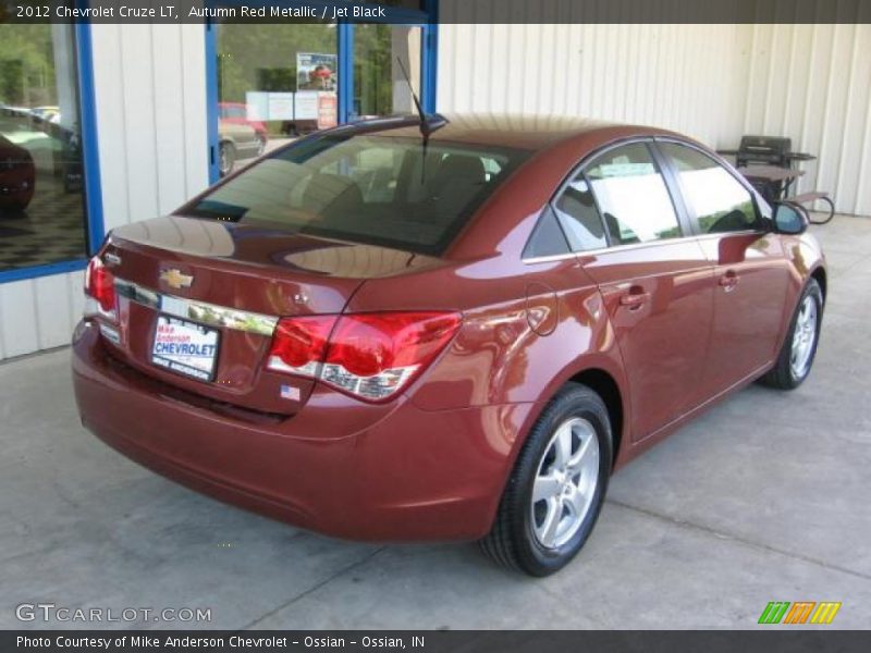 Autumn Red Metallic / Jet Black 2012 Chevrolet Cruze LT