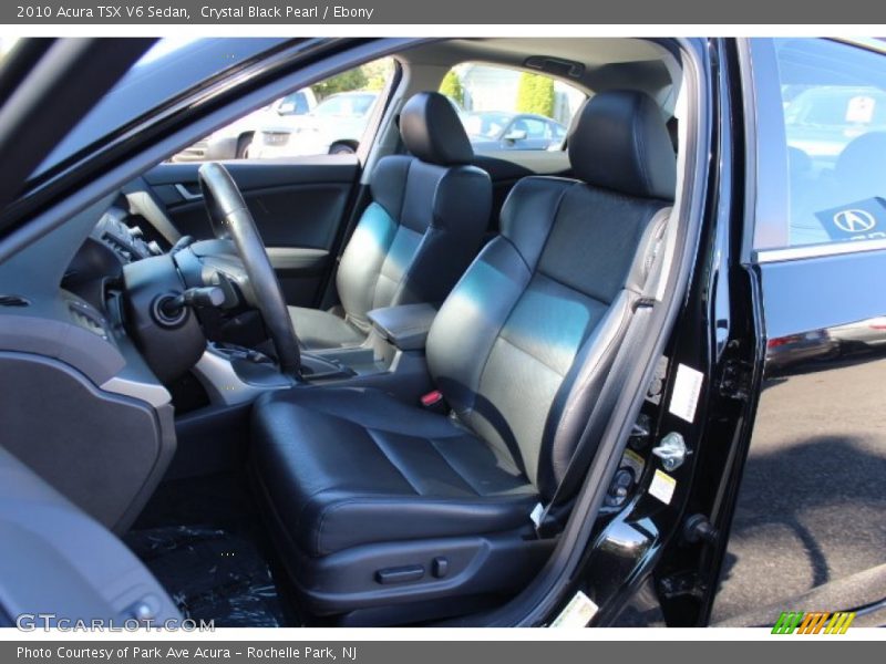 Crystal Black Pearl / Ebony 2010 Acura TSX V6 Sedan
