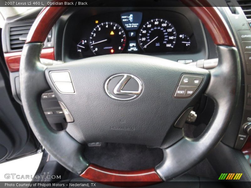 Obsidian Black / Black 2007 Lexus LS 460 L