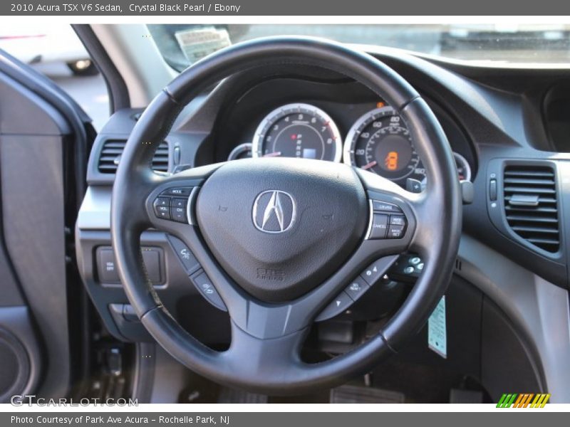 Crystal Black Pearl / Ebony 2010 Acura TSX V6 Sedan