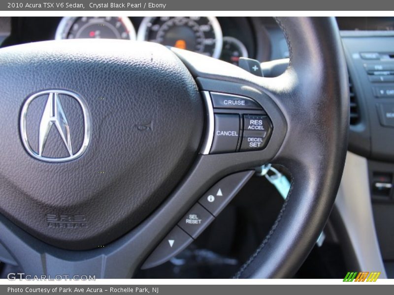 Crystal Black Pearl / Ebony 2010 Acura TSX V6 Sedan