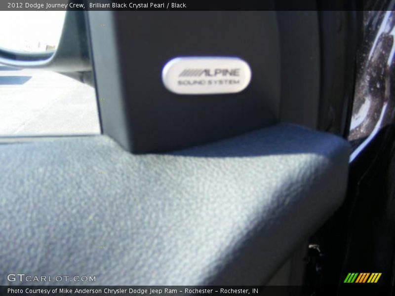 Brilliant Black Crystal Pearl / Black 2012 Dodge Journey Crew