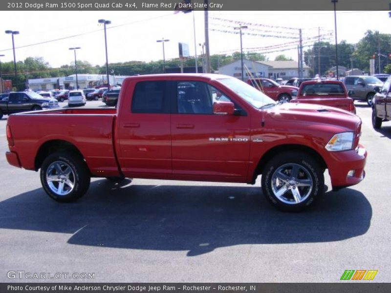 Flame Red / Dark Slate Gray 2012 Dodge Ram 1500 Sport Quad Cab 4x4