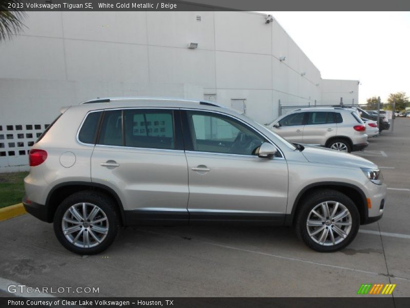 White Gold Metallic / Beige 2013 Volkswagen Tiguan SE