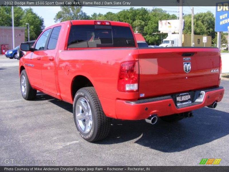 Flame Red / Dark Slate Gray 2012 Dodge Ram 1500 Sport Quad Cab 4x4