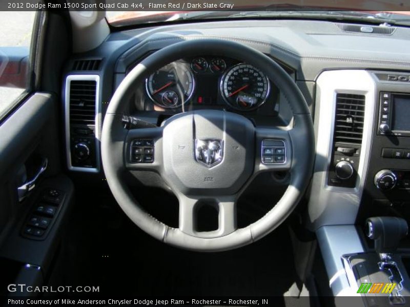 Flame Red / Dark Slate Gray 2012 Dodge Ram 1500 Sport Quad Cab 4x4