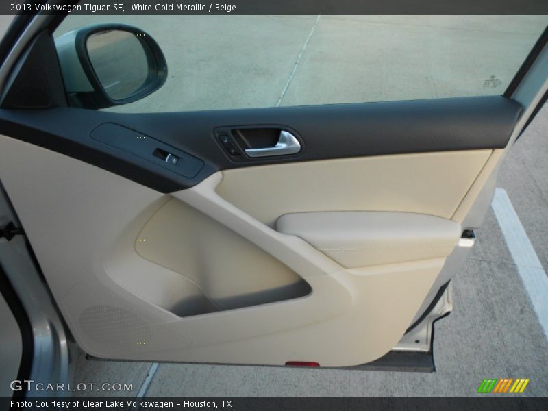 White Gold Metallic / Beige 2013 Volkswagen Tiguan SE
