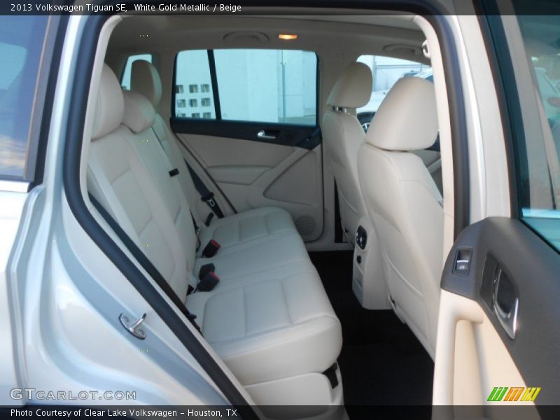 White Gold Metallic / Beige 2013 Volkswagen Tiguan SE