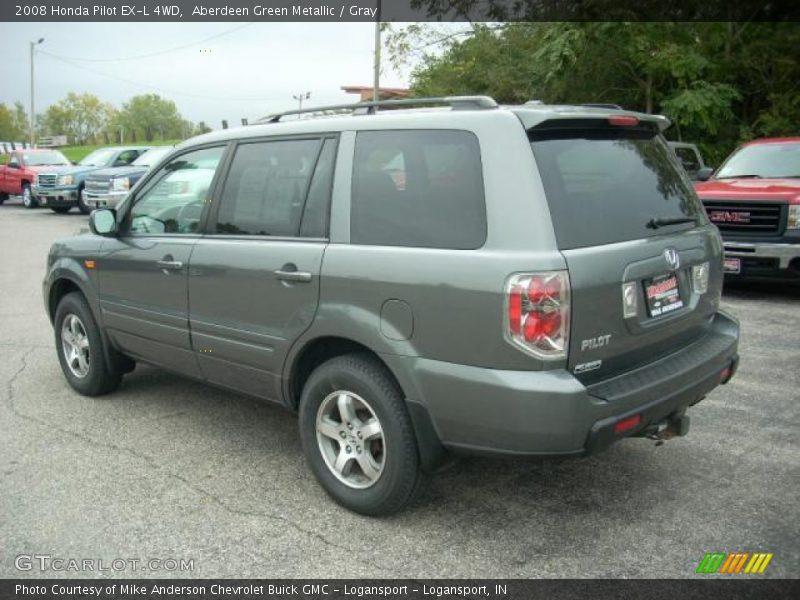 Aberdeen Green Metallic / Gray 2008 Honda Pilot EX-L 4WD