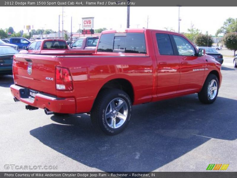Flame Red / Dark Slate Gray 2012 Dodge Ram 1500 Sport Quad Cab 4x4