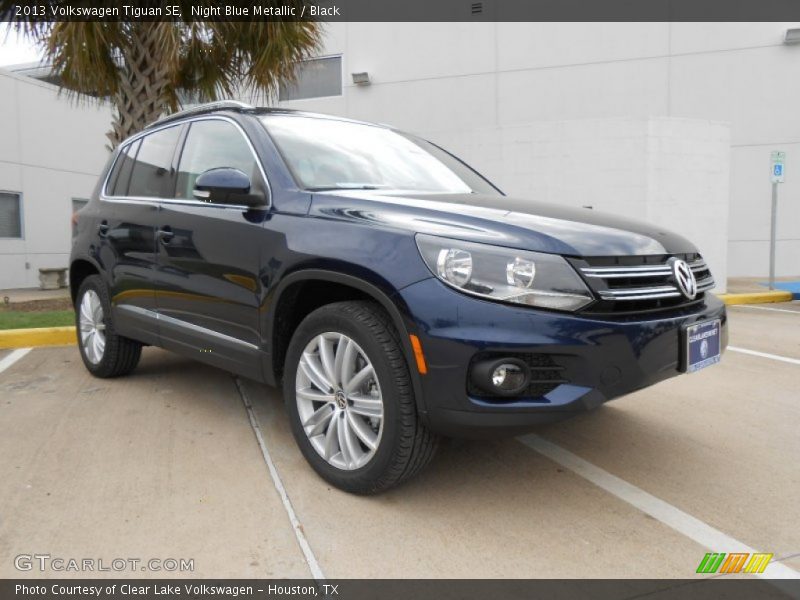 Night Blue Metallic / Black 2013 Volkswagen Tiguan SE