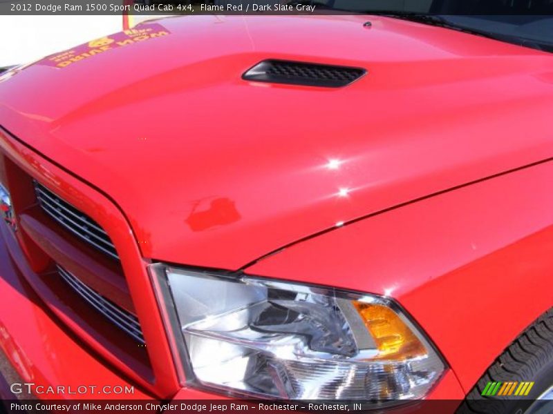 Flame Red / Dark Slate Gray 2012 Dodge Ram 1500 Sport Quad Cab 4x4