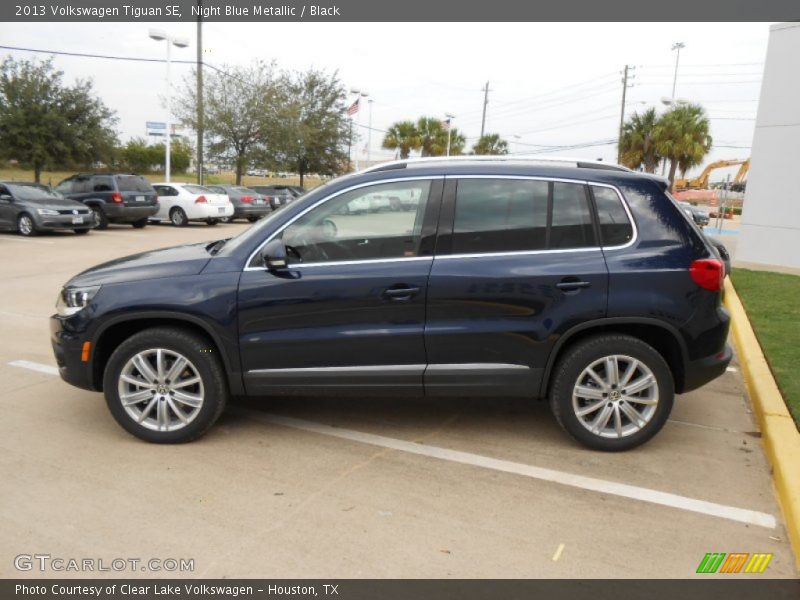 Night Blue Metallic / Black 2013 Volkswagen Tiguan SE