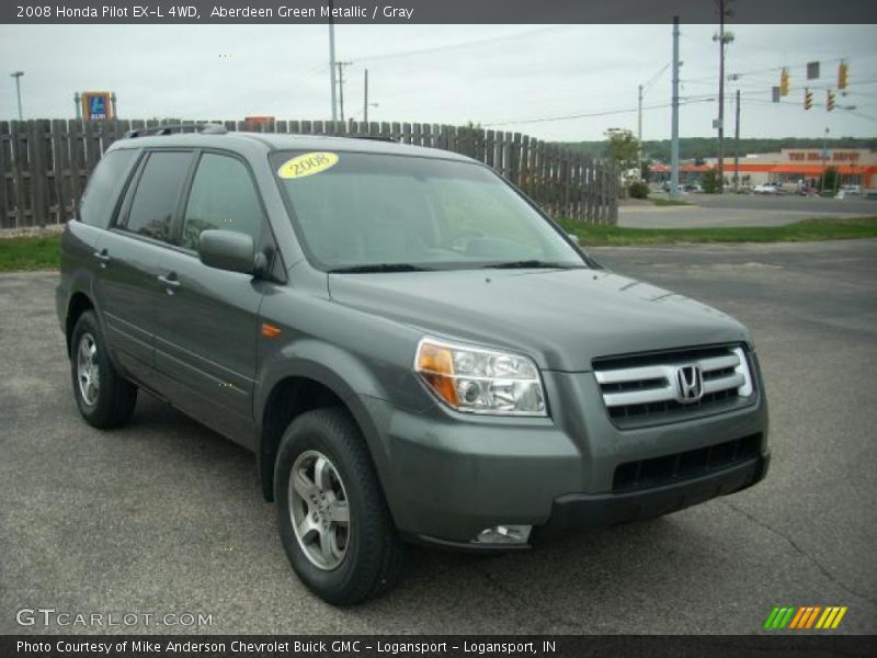 Aberdeen Green Metallic / Gray 2008 Honda Pilot EX-L 4WD
