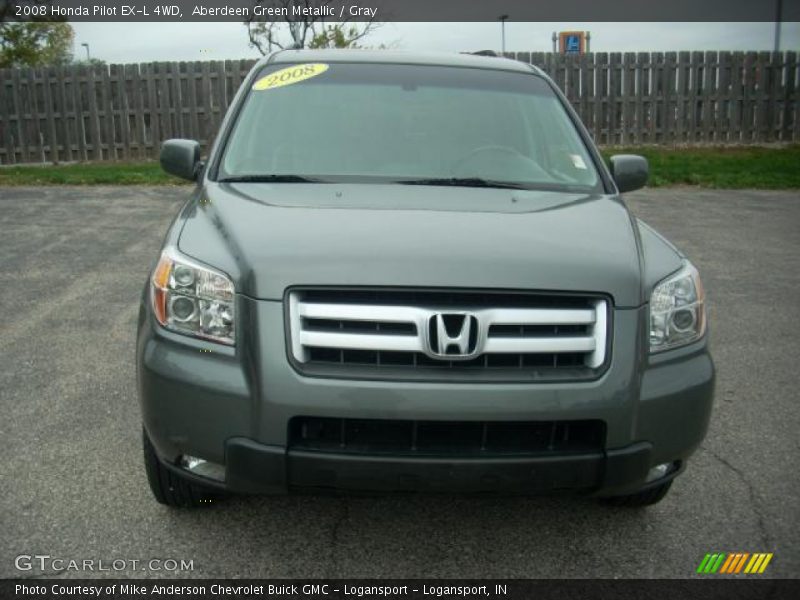Aberdeen Green Metallic / Gray 2008 Honda Pilot EX-L 4WD