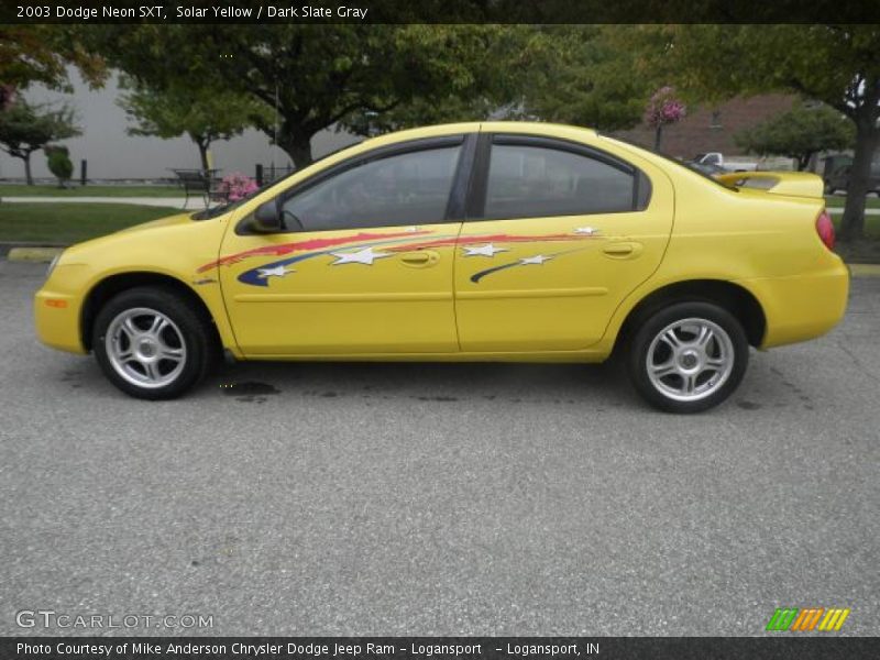 Solar Yellow / Dark Slate Gray 2003 Dodge Neon SXT